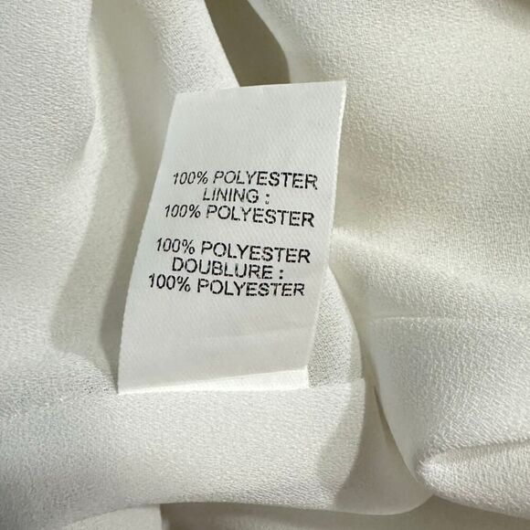 Ramy Brook Pamela Pleated Shorts Women's 8 White High Rise Wide Leg - Picture 6 of 11